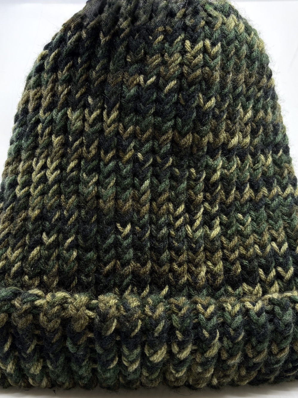 Army Brat Chunky Beanie - Green Multi